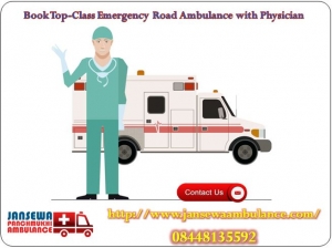 Book Superb ICU Setup Road Ambulance Service in Darbhanga wi